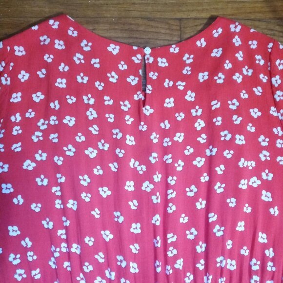 SERAPHINE leora nursing top in red floral (sz12) - Picture 7 of 12